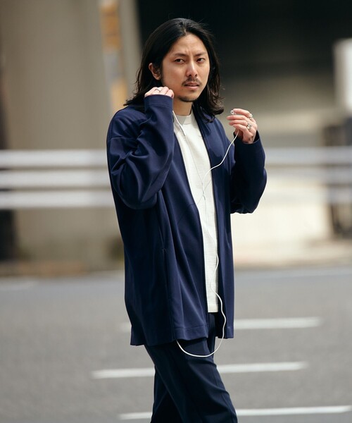 セール】SHIPS: japan quality ツイル ジャージー ノーカラー