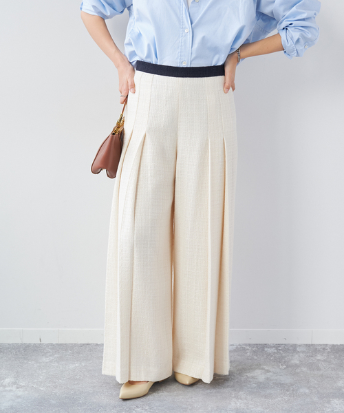 plage（プラージュ）の「Bicolor Tweed Wide パンツ（その他パンツ