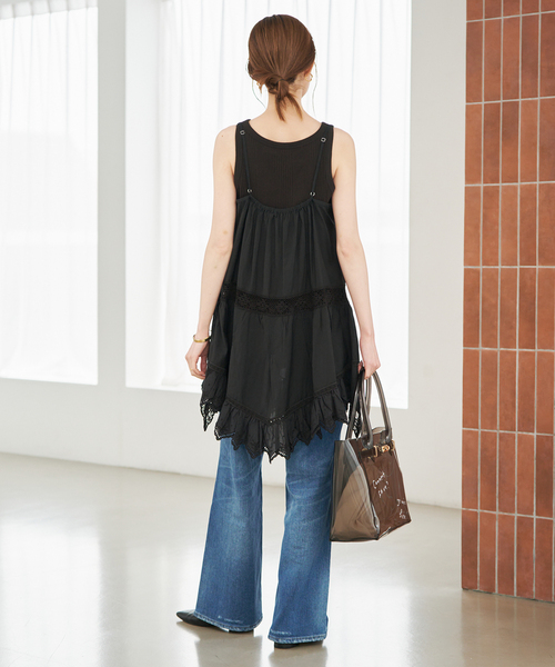 リバーレースキャミワンピース（シャツ/ブラウス）｜SLOBE IENA