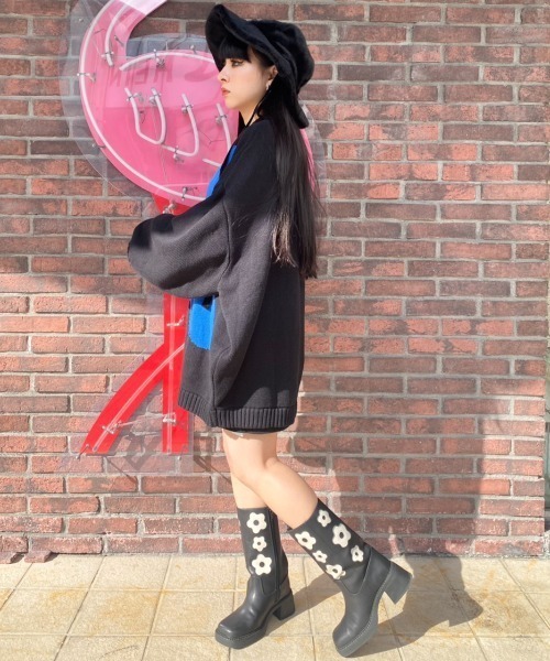 Candy Stripper（キャンディストリッパー）の「FLOWER ブーツ（ブーツ