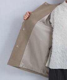 SENTDALE WOOL セントデールウール ノーカラー ミドル コートを使った