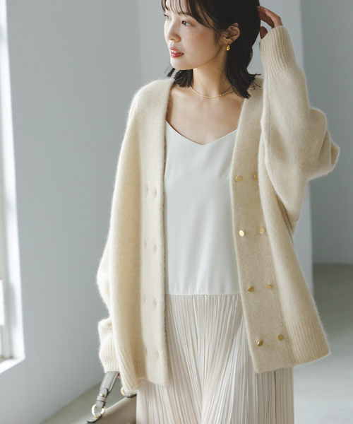 Noble（ノーブル）の「YAK/ヤク ダブルボタンニットカーディガン