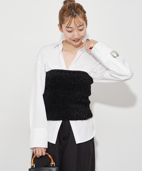 plage（プラージュ）の「LAME ビスチェ（ニット/セーター）」 - WEAR