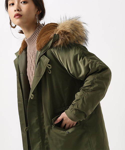 AZUL by moussy（アズールバイマウジー）の「N3B コート（モッズコート