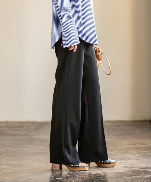 Noble（ノーブル）の「ツイルクロスストレートパンツ◇（その他パンツ