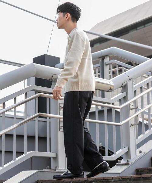 セール】『XLサイズあり』シェットランドウールクルーネックニット