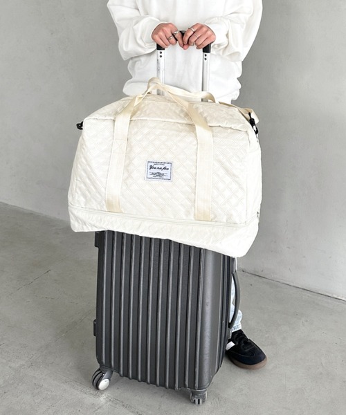 セール】軽量キルティングトラベルバッグ ボストンバッグ（ボストン