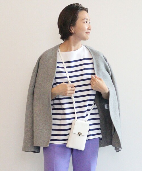 MANTECOリバー ショート コート（ノーカラーコート）｜23区（ニジュウ