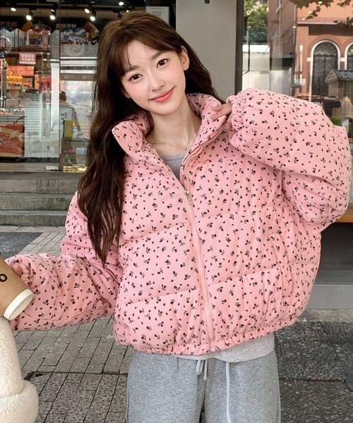 小花柄ショートダウンジャケット（ダウンジャケット/コート）｜Ressaca