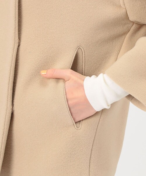 BALLSEY（ボールジィ）の「ウールナイロンベロア コクーンコート（ノー