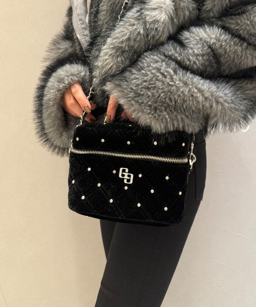 ZOZO限定！！】ラインストーンキルティングBAG（ショルダーバッグ