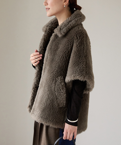 セール】TICCA（ティッカ） Woolファーポンチョ 0243410033（ポンチョ