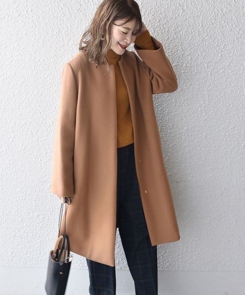 SHIPS（シップス）の「MANTECOノーカラーコート◇（その他アウター