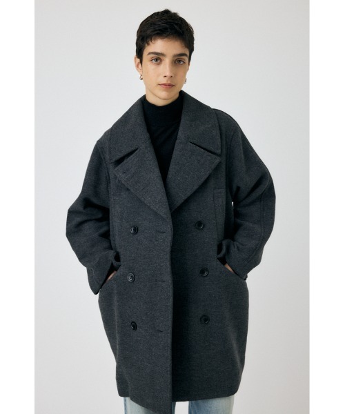 MOUSSY（マウジー）の「DOUBLE BREASTED ミドルコート（ピーコート