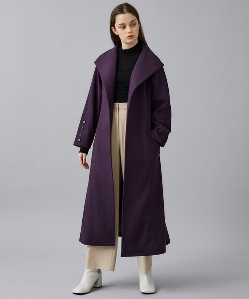 ELIN/エリン)】《STUDIOUS別注》ハイネックコート（ステンカラーコート