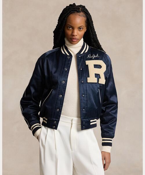 POLO RALPH LAUREN（ポロ ラルフ ローレン）の「ロゴ サテン ボンバー