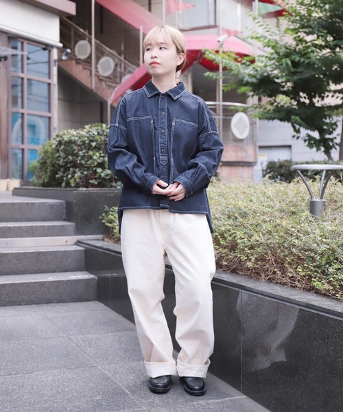 D.M.G. / ディーエムジー] 7ozデニム プリズナーデニムジャケット