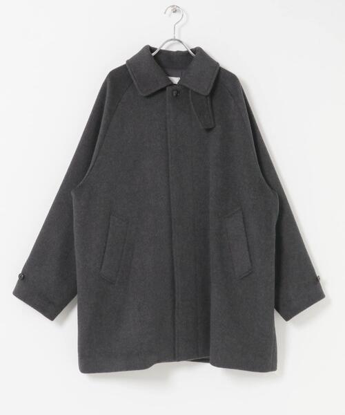 かぐれ（カグレ）の「ウールバックタックショートコート（ステンカラー