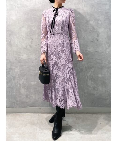 CELFORD（セルフォード）の「ボウタイレースワンピース（ワンピース