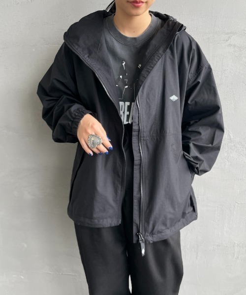 DANTON/ダントン] ショート丈 フード付きナイロンジャケット（ブルゾン