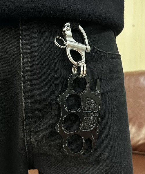 カイザーナックル メリケンサック カラビナ キーホルダー WO25W12AC01