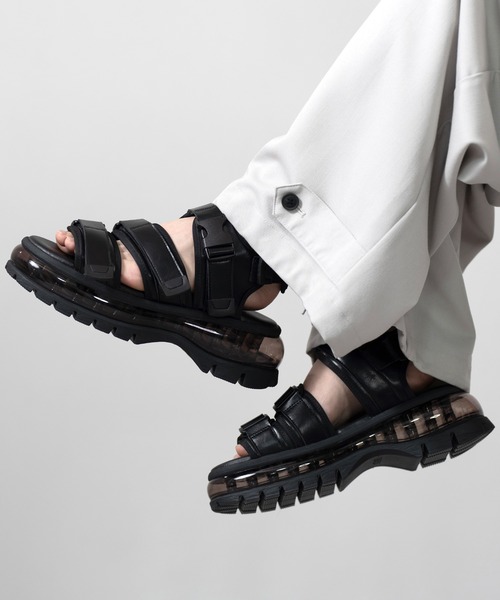 CLEL】Air Cushion High Sole Sandal/エアークッション ハイソール