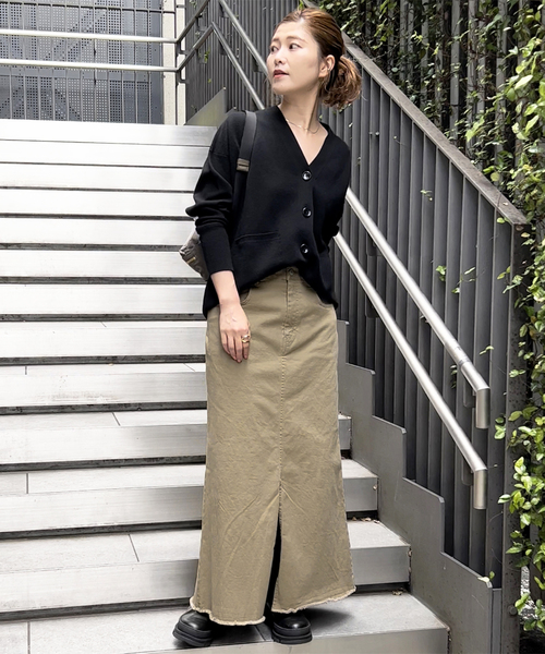 Spick & Span（スピックアンドスパン）の「コットンチノマキシスカート