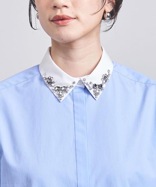 UNITED ARROWS（ユナイテッドアローズ）の「ビジュー シャツブラウス