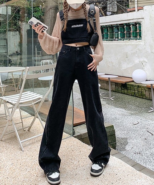 デニムベスト+パンツセットアップ (SS)（サロペット/オーバーオール