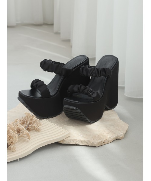 サテンプラットフォームサンダル（サンダル）｜Darich（ダーリッチ）の