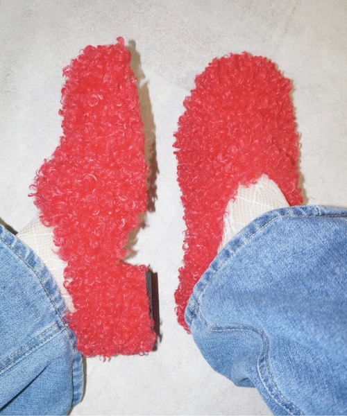 musubore（ムスボレ）の「fur mule / ファーミュール（サンダル）」 - WEAR