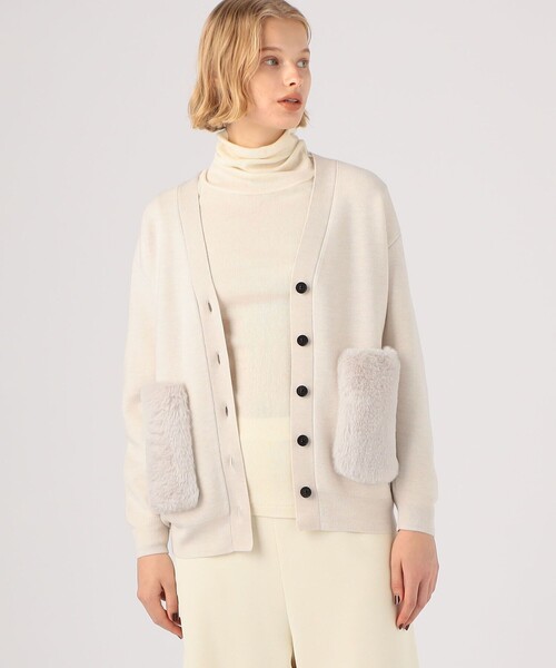 BALLSEY（ボールジィ）の「ウールポリエステルミラノリブ ファー