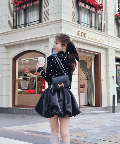 FLOWER VELOR TOPS（フラワーベロアトップス）（Tシャツ/カットソー