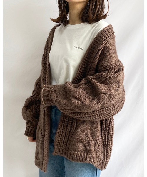 She's Closet（シーズクローゼット）の「ざっくり ローゲージ ケーブル