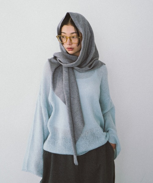 トライアングルニットストール（ストール/ショール）｜HANNE（アン）の