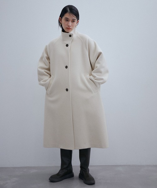 ADAM ET ROPE'（アダムエロペ）の「ウールスタンドカラーコート