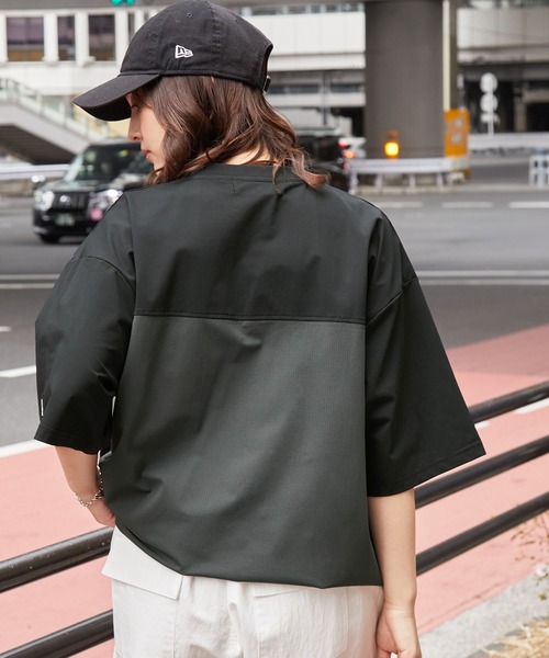 GERRY/ジェリー 別注 ドロスト ワッペンロゴ刺繍 ビッグシルエット半袖