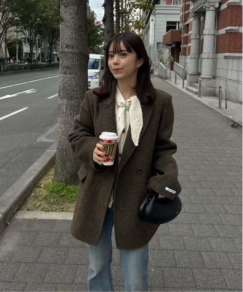 lawgy（ラウジー）の「handmade herringbone jacket outer