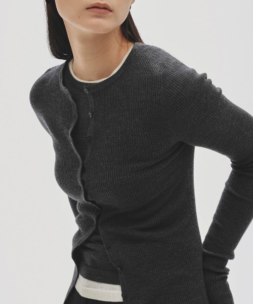 TODAYFUL/トゥデイフル] シルクウール ニットカーディガン