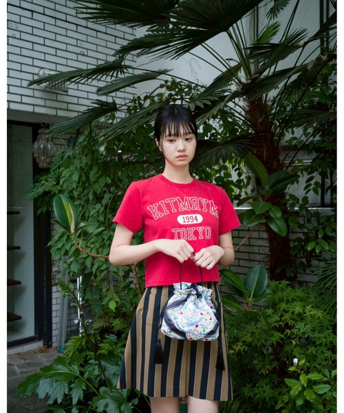 KEITA MARUYAMA（ケイタマルヤマ）の「Dove &Heart Scarf print巾着