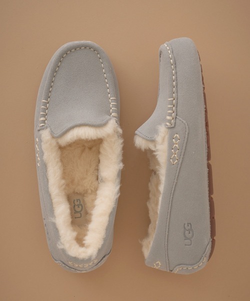 セール】【UGG】ANSLEY ウールボアスリッポン ローファー モカシン