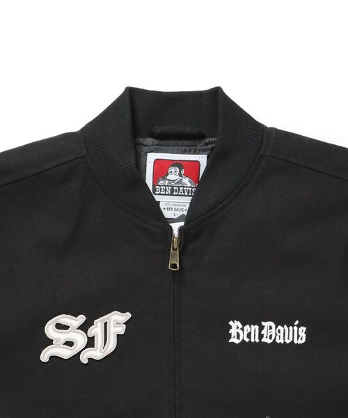 BEN DAVIS（ベンデイビス）】MECHANIC EMB RIBBED JACKET / ワーク
