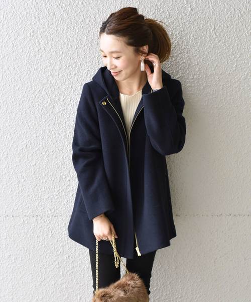 Khaju（カージュ）の「Khaju:フードミディ2WAYコート18FW◇◇（その他