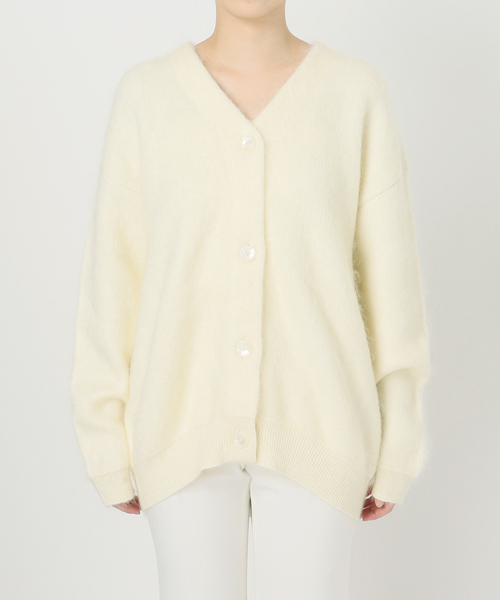 Noble（ノーブル）の「《追加》モヘヤ接結ロングカーディガン