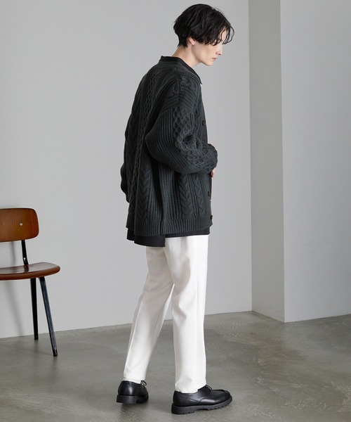 チノトラウザーズテーパードシルエットTRスラックス MONO-MART│MONO