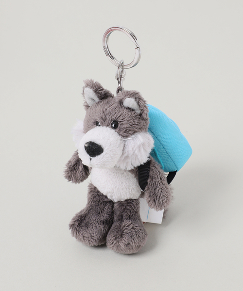 NICI(ニキ)/キーホルダー オオカミ 10cm+リュック ブルー/OUTDOOR