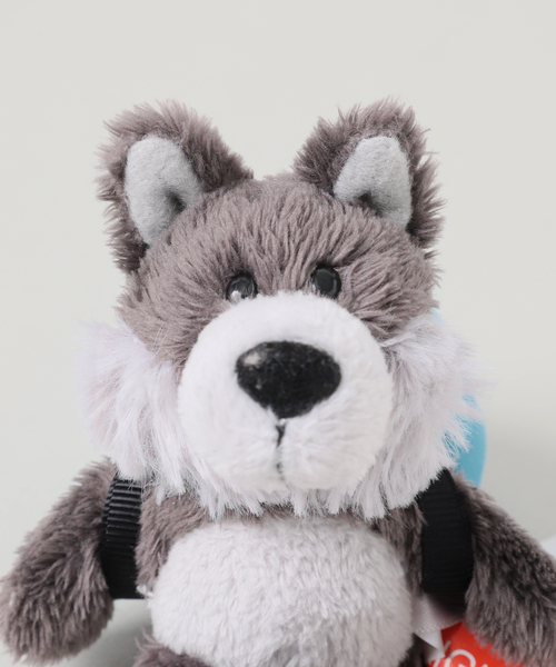 NICI(ニキ)/キーホルダー オオカミ 10cm+リュック ブルー/OUTDOOR