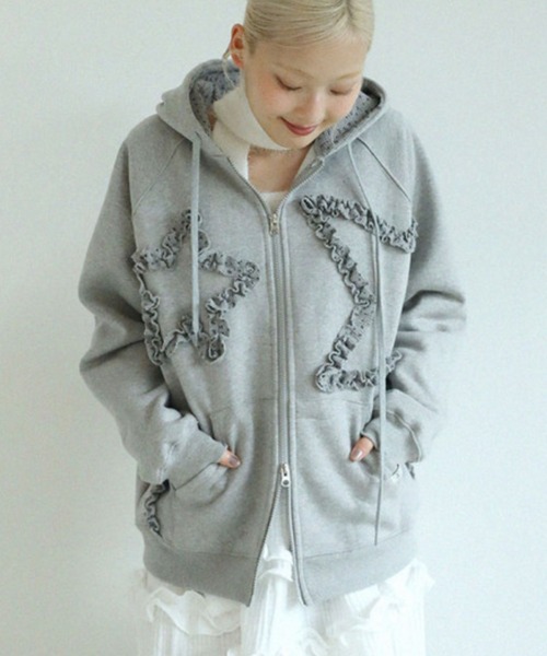 Uglyshadow】FLOWER STAR HOODED ZIPUP / 【アグリーシャドウ