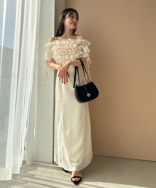 SNIDEL（スナイデル）の「【WEB限定サイズあり】ボリュームラッフル