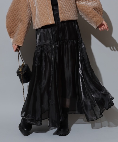 Mystrada（マイストラーダ）の「オーガンティアードスカート（スカート